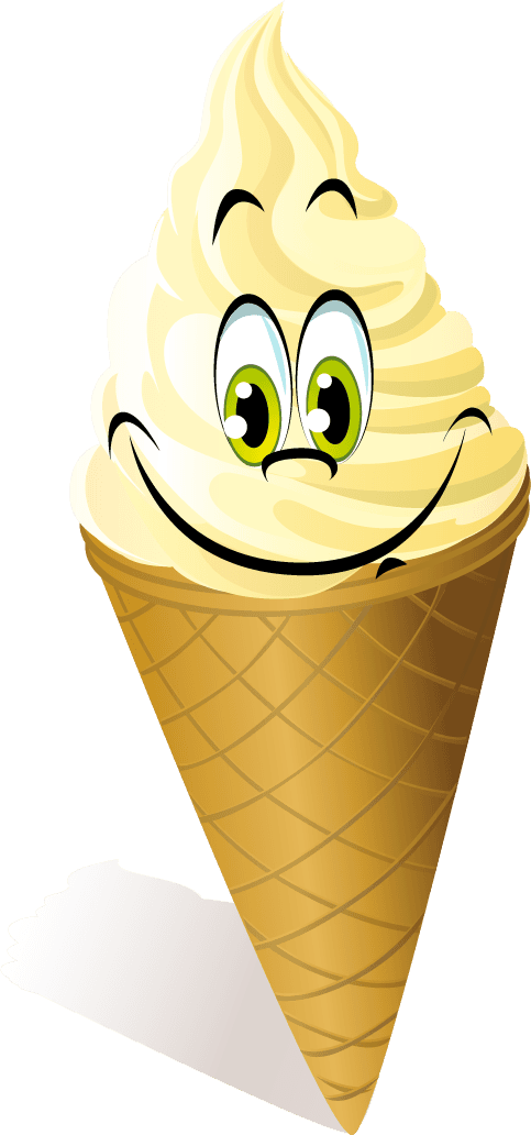 Funny cartoon Ice cream vector