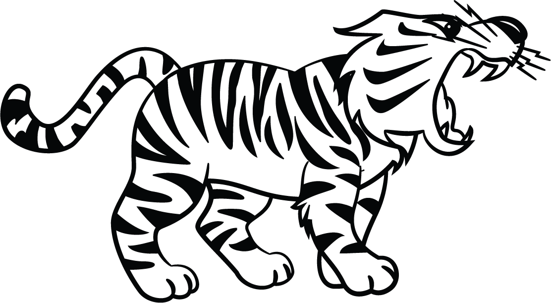 funny cute tiger cub illustration perfect for kids' room decor and playful designs