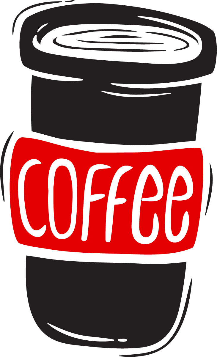 funny doodles with monsters set for coffee lovers and caffeine enthusiasts