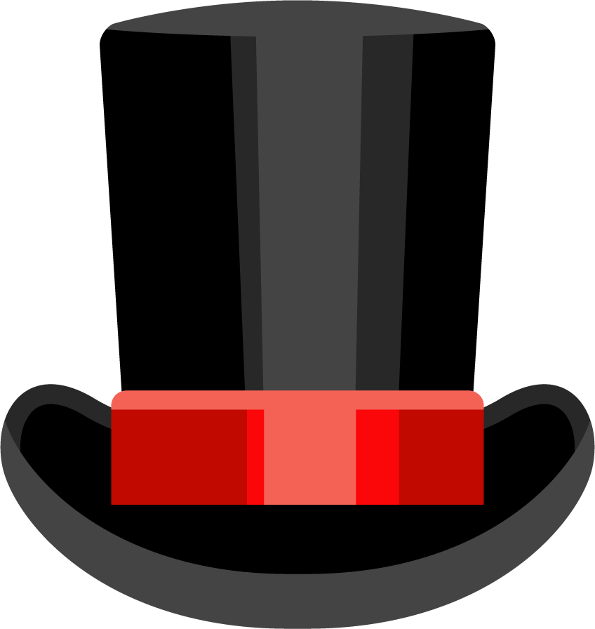 funny headwear flat icons for playful occasions and festive celebrations
