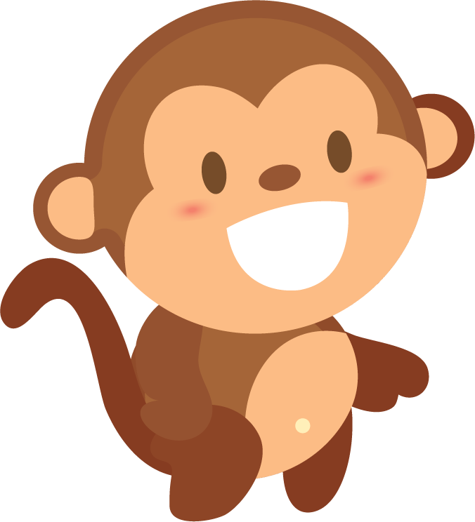 funny monkey cartoon characters perfect for children's books and playful designs