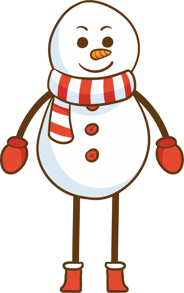 funny snowmen character illustration