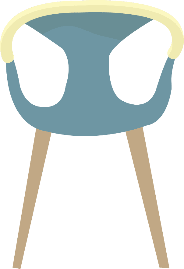 furniture chairs icons collection various colored types