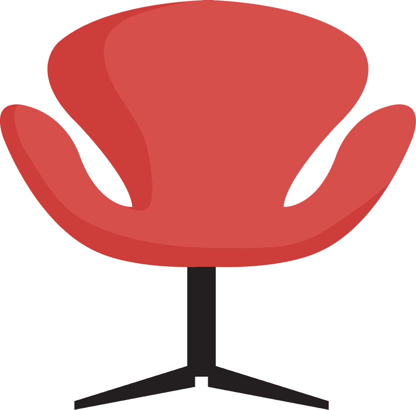 furniture chairs icons collection various colored types