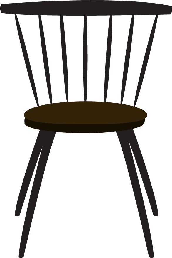 furniture chairs icons collection various colored types