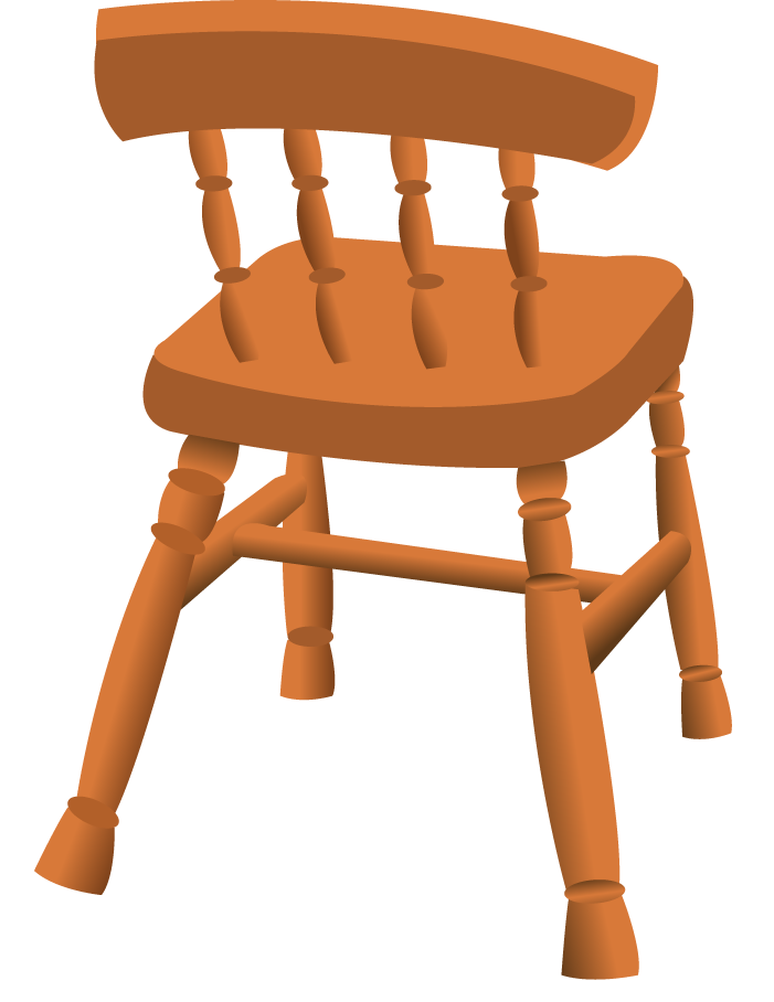 Simple furniture items and interior clip art