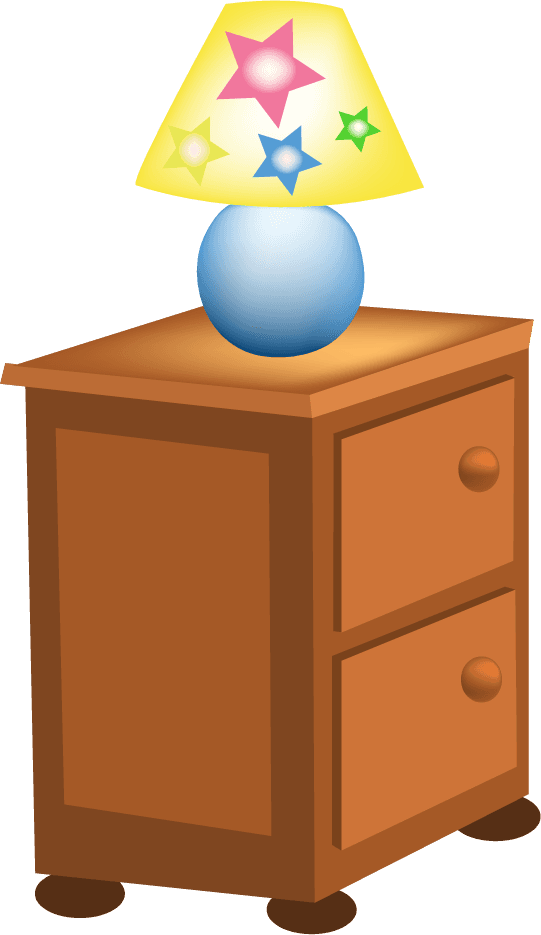 Simple furniture items and interior clip art
