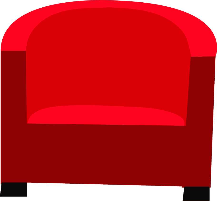 Simple furniture items and interior clip art