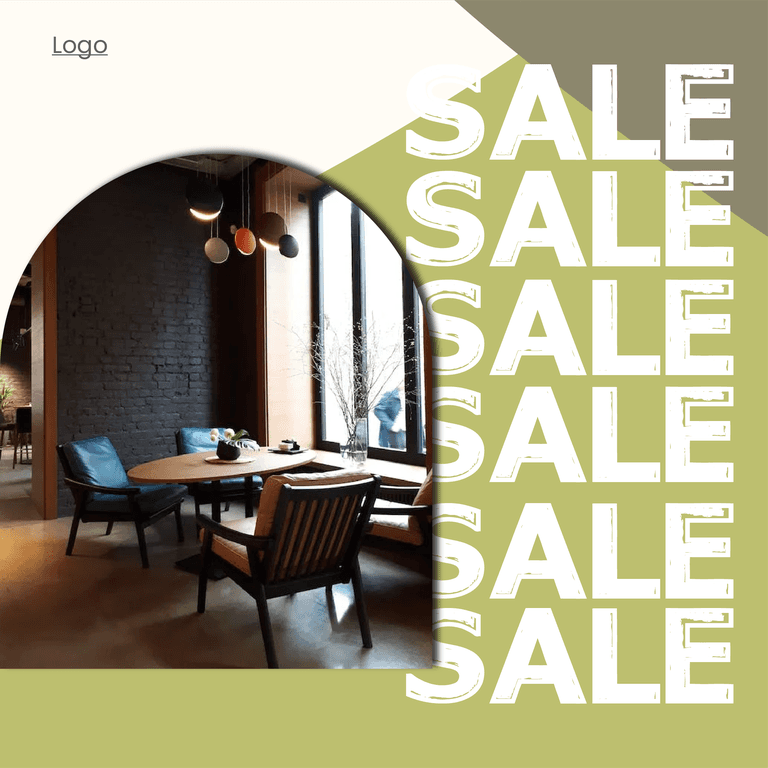 instagram interior and furniture sale off post template