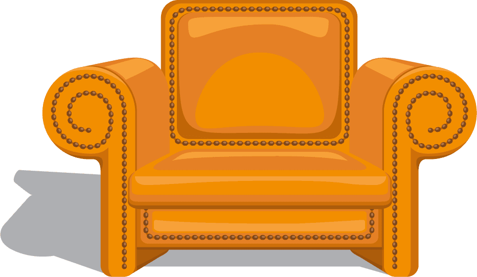 furniture sitting chairs armchairs stools icons illustration