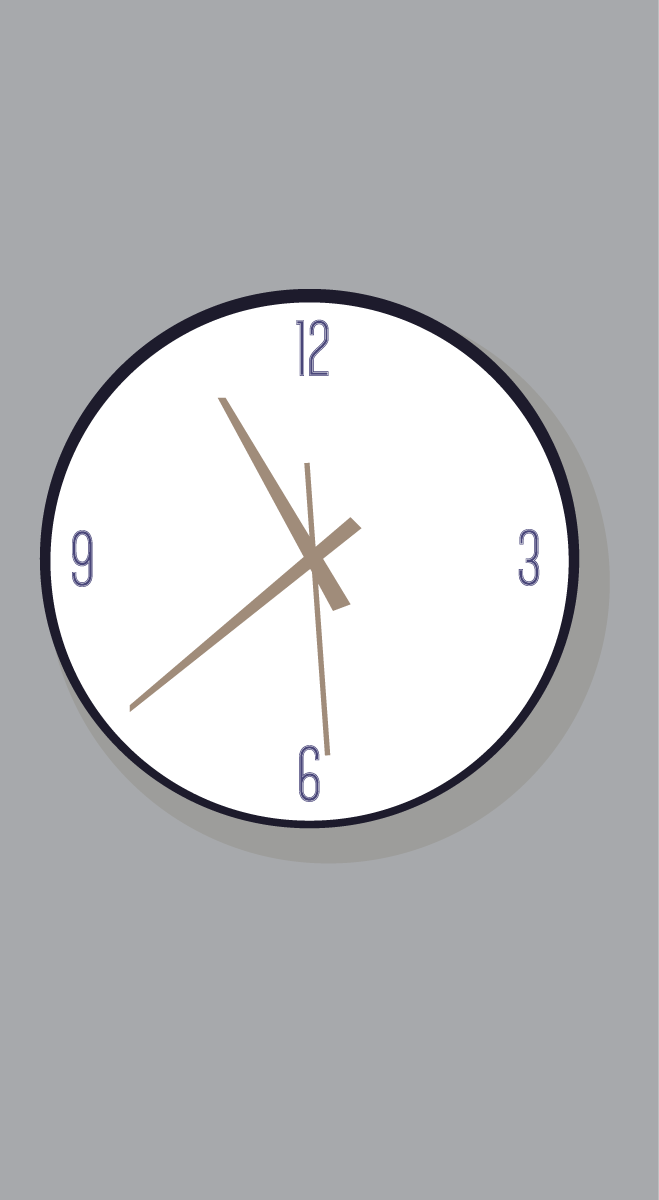 furnitures icons colored contemporary wall clock with minimalistic style for modern interiors