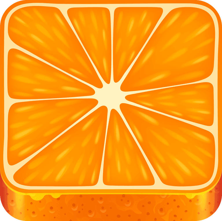 game app icons square food buttons with kiwi orange tomato lime strawberry cucumber lemon