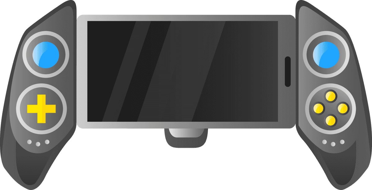 game gadget decorative icons collection featuring modern controllers and mobile devices