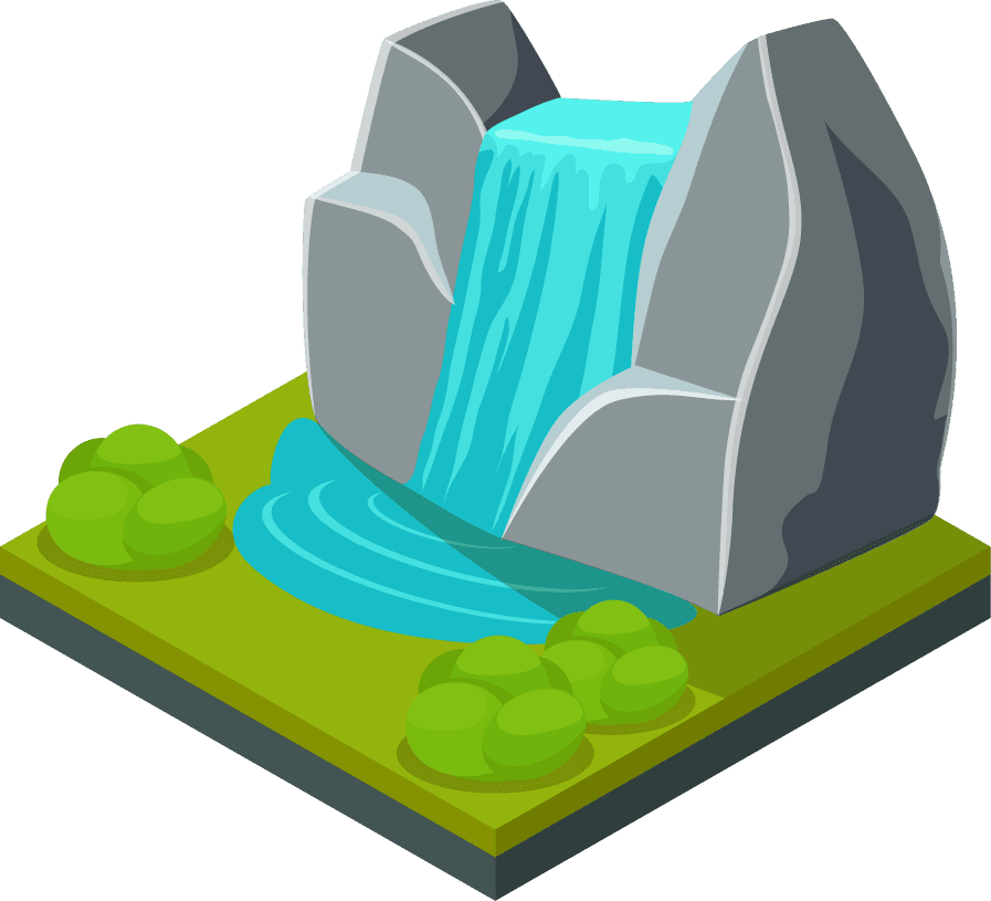 game ground items nature stone game landscape cartoon interface game rock water layer game illustration