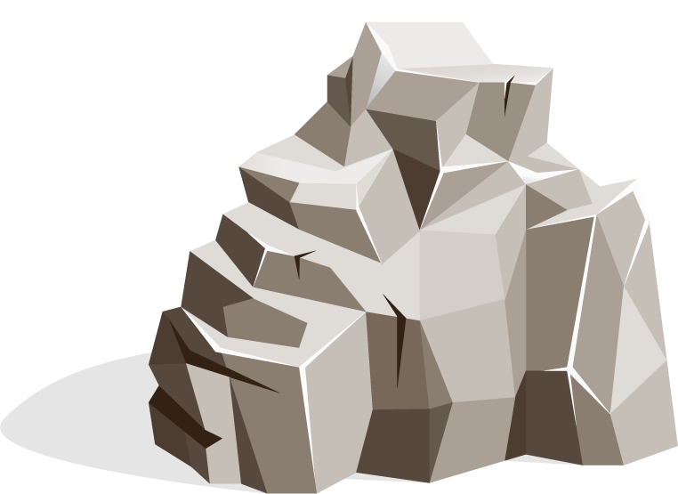 gaming islands and landscape elements featuring realistic rocky formations for immersive environments