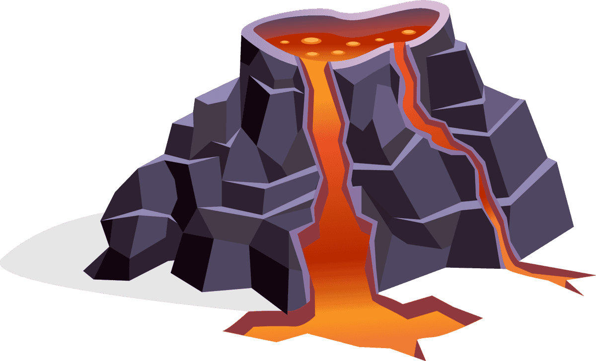gaming islands and landscape elements with volcanic formations for creative gameplay scenarios
