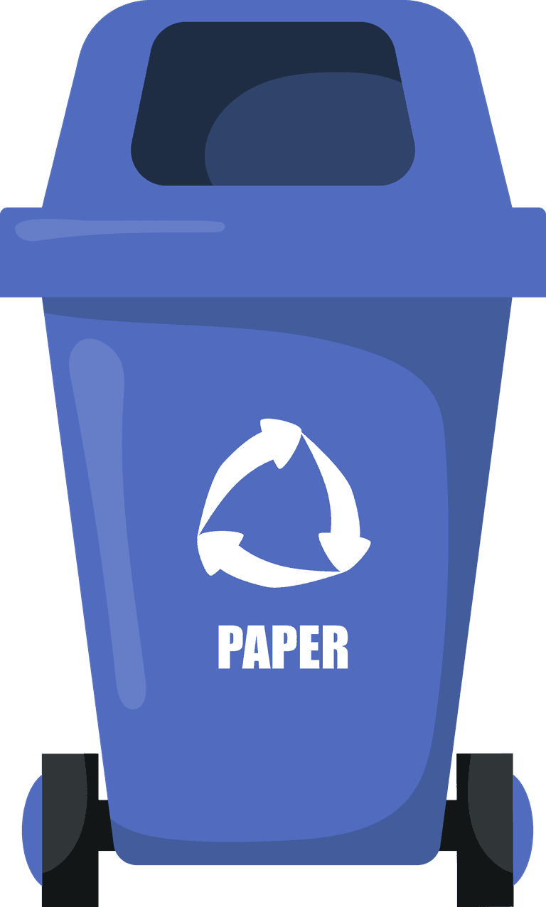 waste and garbage sorting illustration