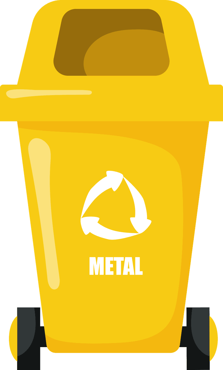 waste and garbage sorting illustration