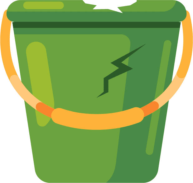 garbages elements colorful symbols sketch