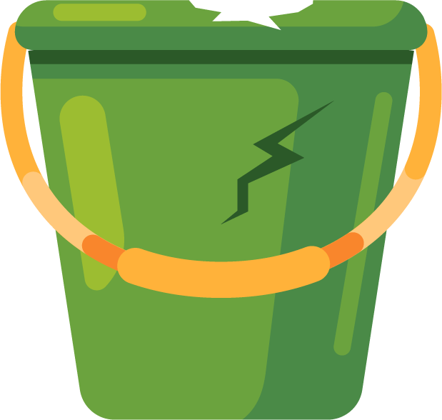 garbages elements colorful symbols sketch for eco-friendly waste management solutions in your projects