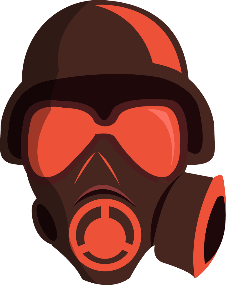 gas mask protection masks icon brown design various shapes isolation