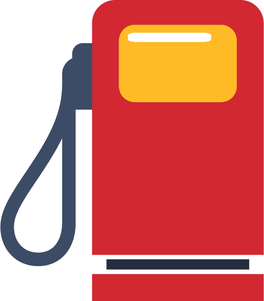 gas station petroleum industry icon set
