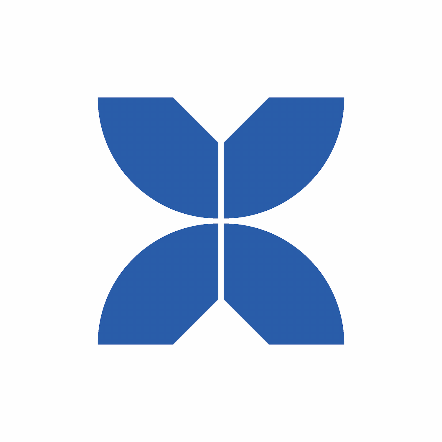 geometric abstract blue logo design icon