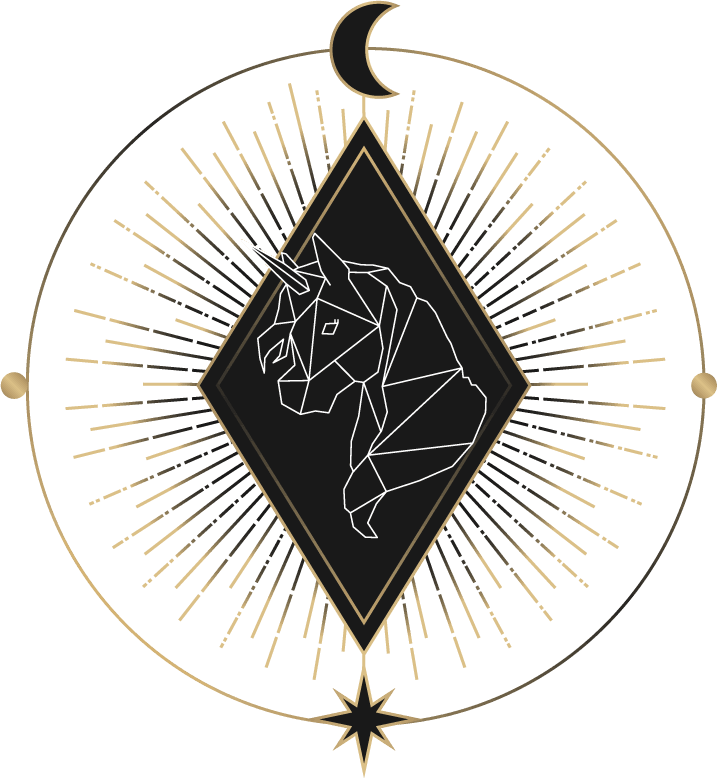geometric astrological symbols tarot card