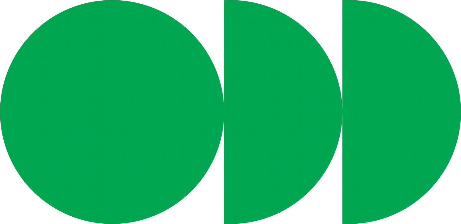 geometric green odd shape logo icon design