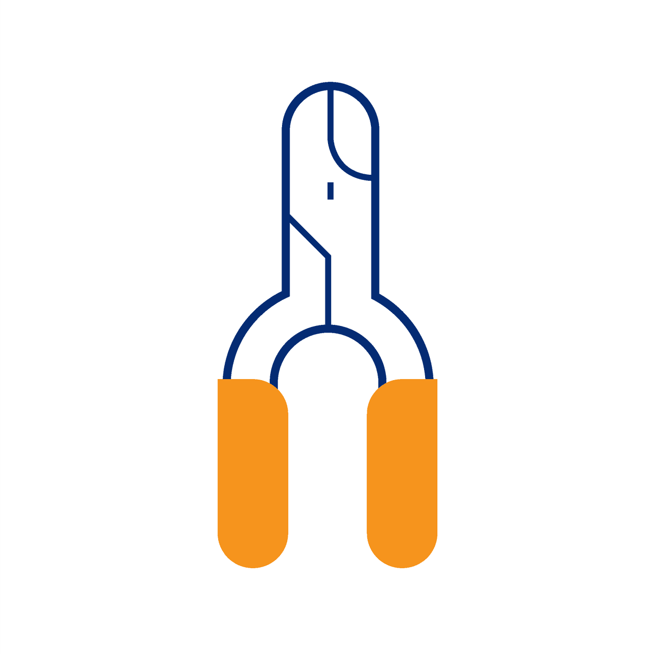 geometric pet nail clipper icon vector