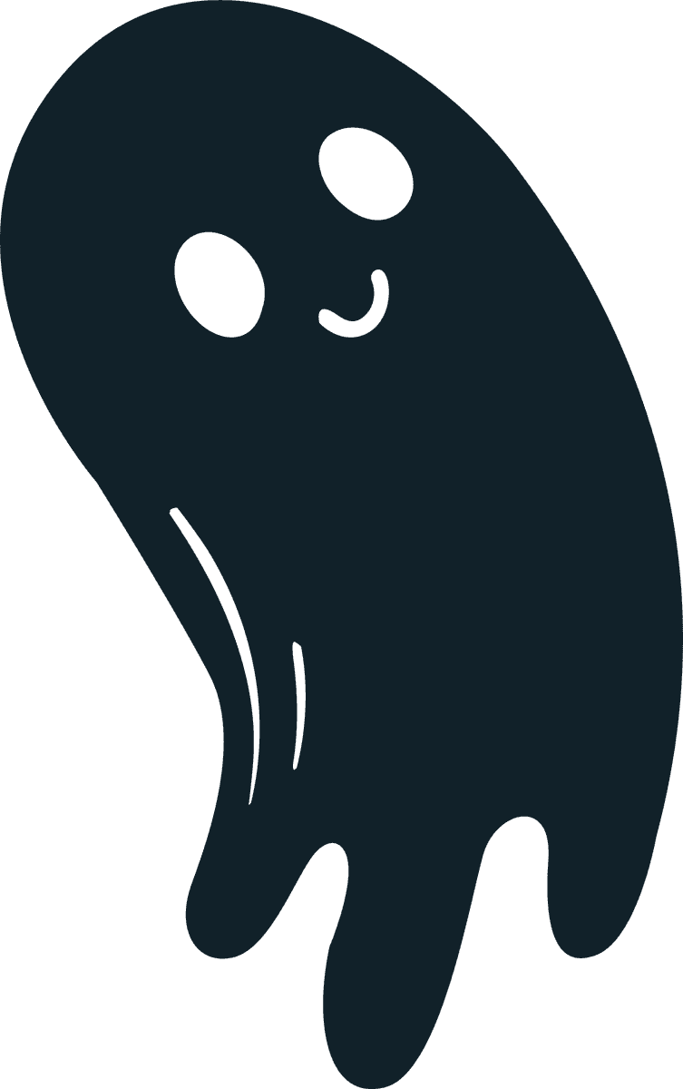ghost halloween silhouette collection for festive decorations and spooky events