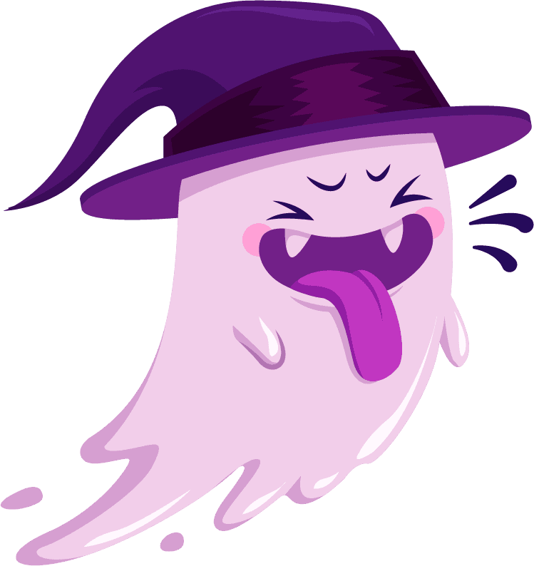 ghost icons funny cartoon characters sketch