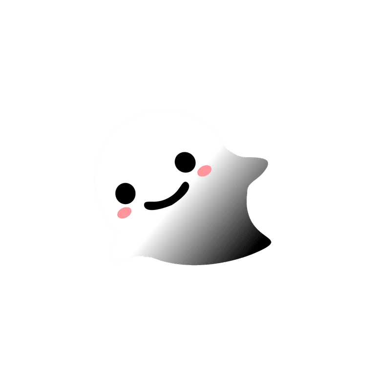 ghosts cute halloween scene vector with playful characters for festive decorations and celebrations