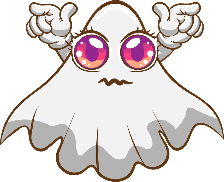 ghosts cute and silly halloween cartoon ghosts isolated on white background
