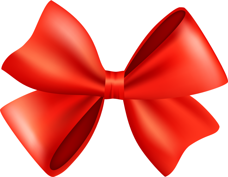 realistic red gift bow gift, gift wrapping,ribbon