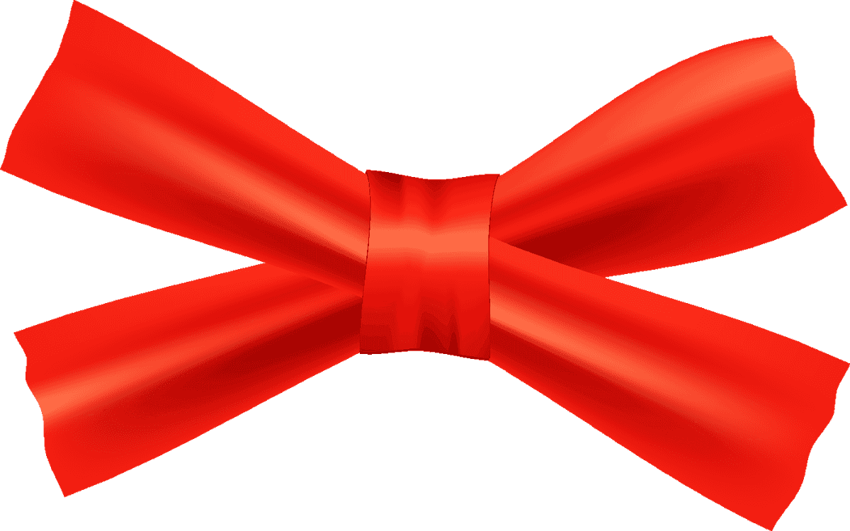 realistic red gift bow gift, gift wrapping,ribbon