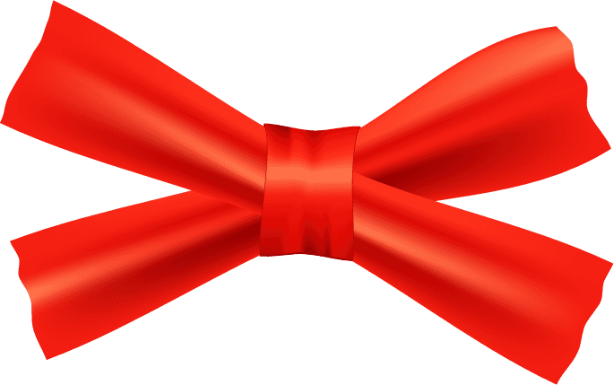realistic red gift bow gift, gift wrapping,ribbon