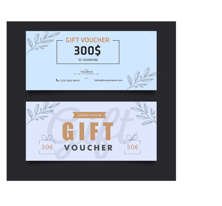 gift voucher templates elegant classic decor patterns and textures