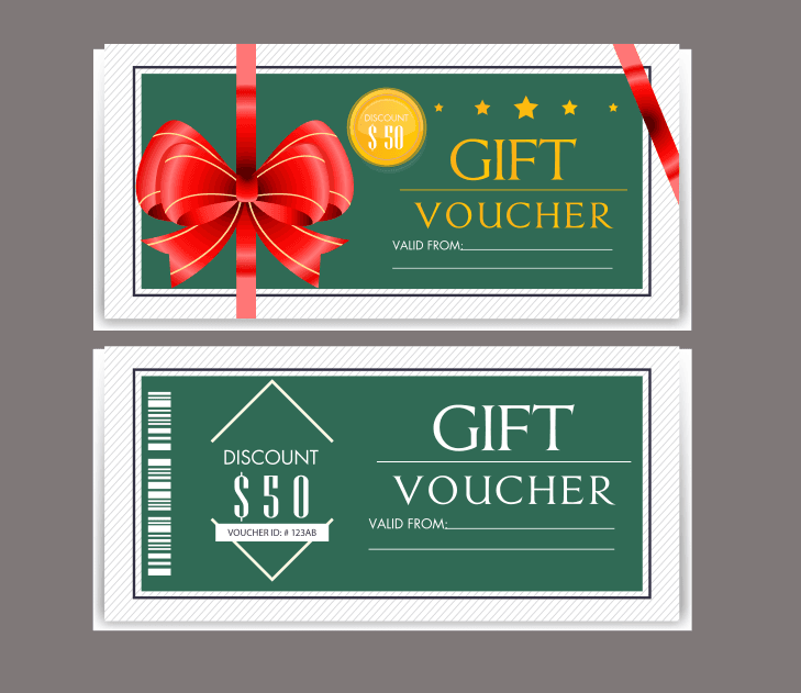 gift voucher templates elegant classic decor patterns and textures