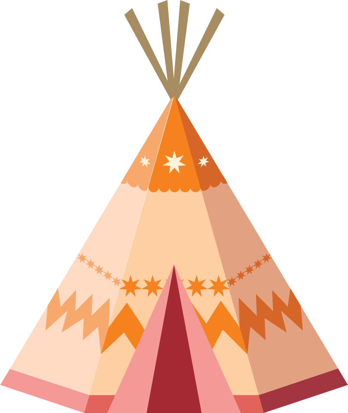 gipsy tipi with tribal ornaments for bohemian-inspired home decor and events