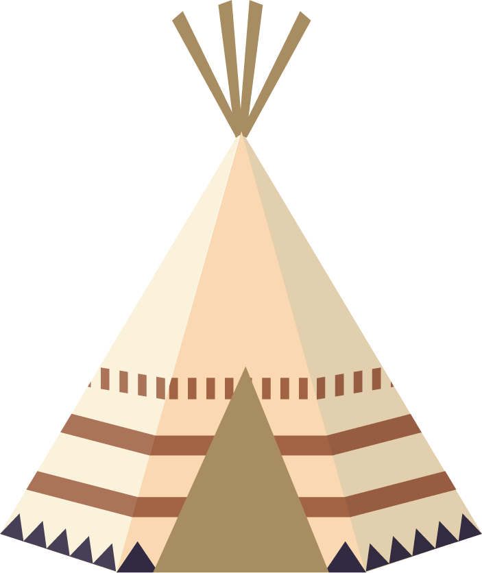 gipsy tipi with tribal ornaments for bohemian decor and cultural festivals