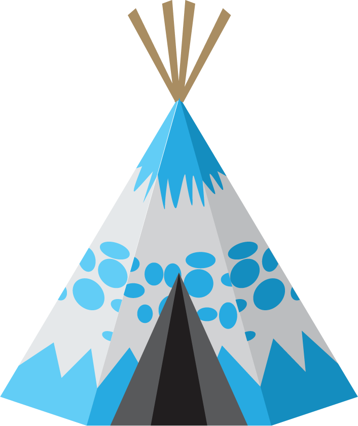 gipsy tipi with tribal ornaments for cultural events and outdoor adventures