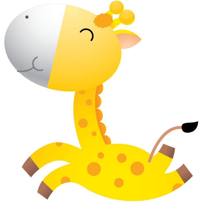 playful giraffe animal characters vectors for children's book illustrations and educational materials