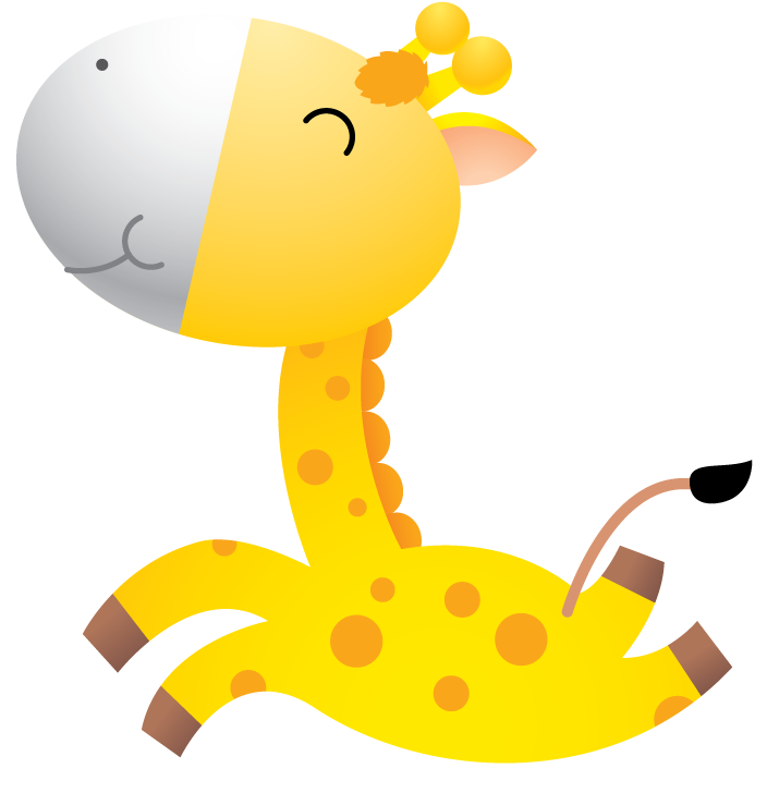 playful giraffe animal characters vectors for children's book illustrations and educational materials