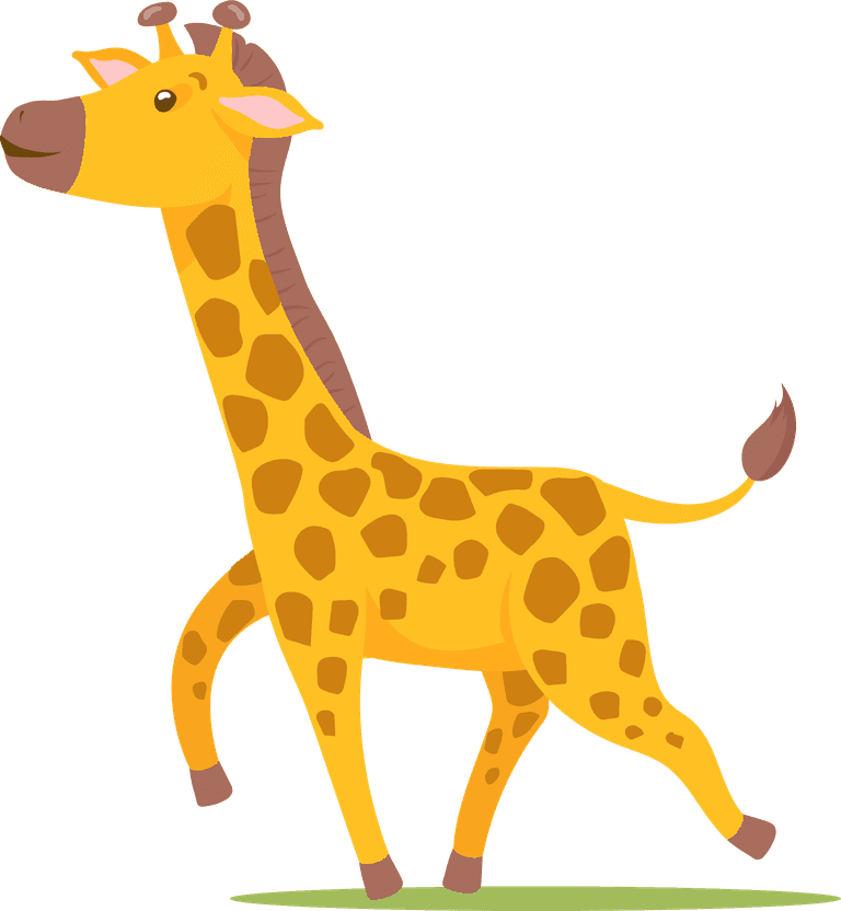 adorable giraffe cartoon giraffe set for playful children's illustrations and decor