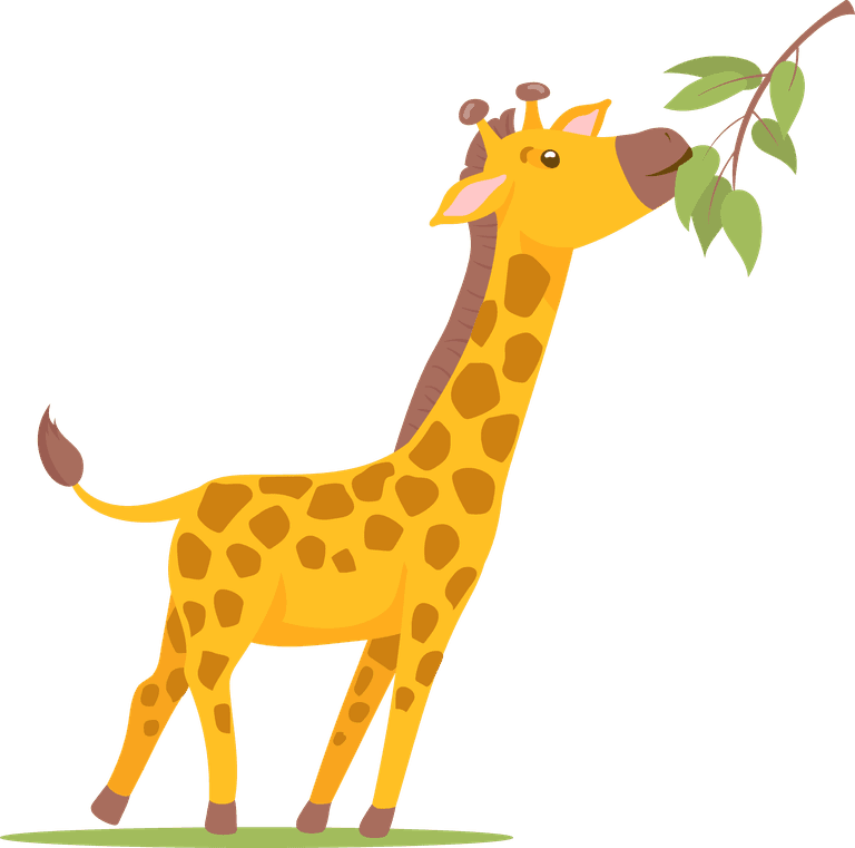 adorable cartoon giraffe set with playful features for children's decor and education