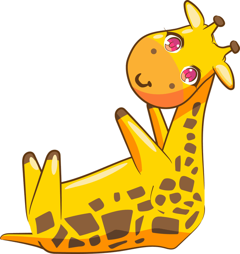 giraffe silly giraffe cartoons isolated on white background
