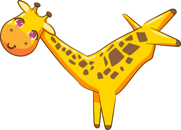 giraffe silly giraffe cartoons isolated on white background