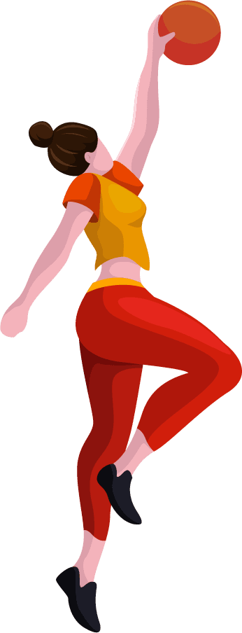 girl playing sports sports girls icons colored cartoon characters sketch