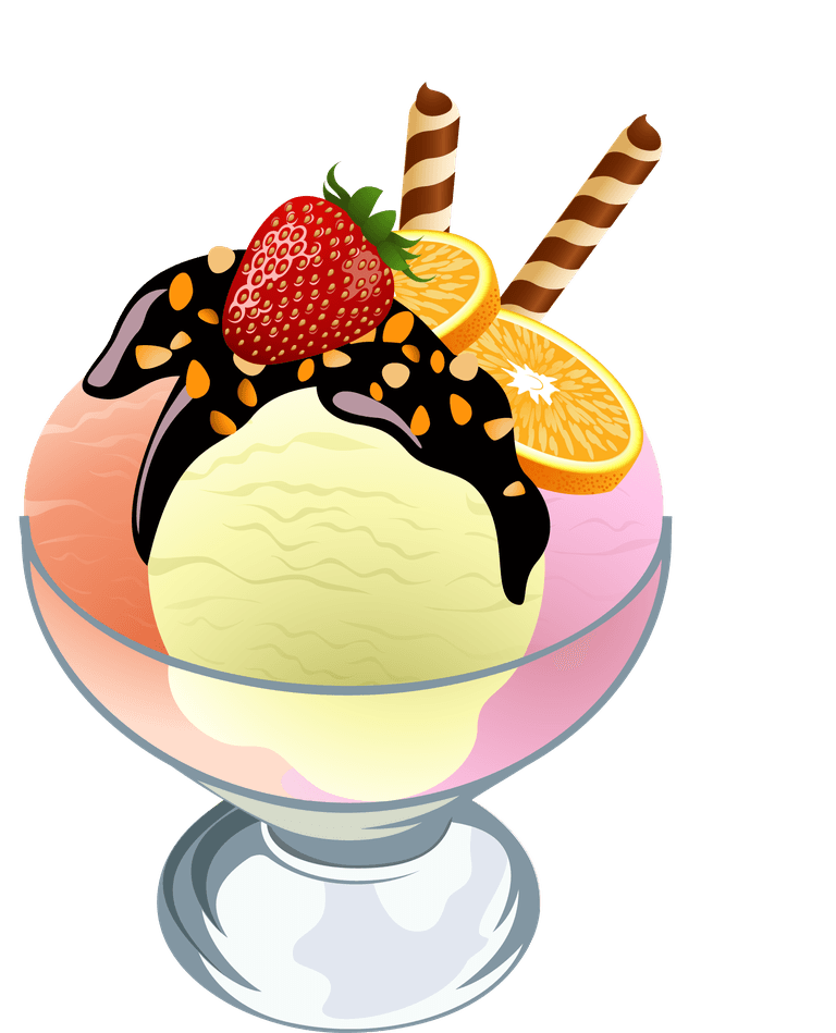 glass of icecream drinks vectors dessert illustration